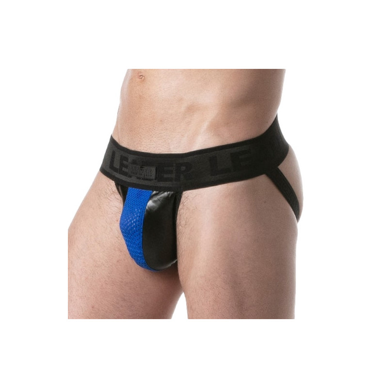 LEADER Jockstrap Brut Noir-Bleu